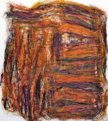 Pintura intitulada "L'oeil était dans l…" por Hugo Bartoli, Obras de arte originais, Fibra têxtil