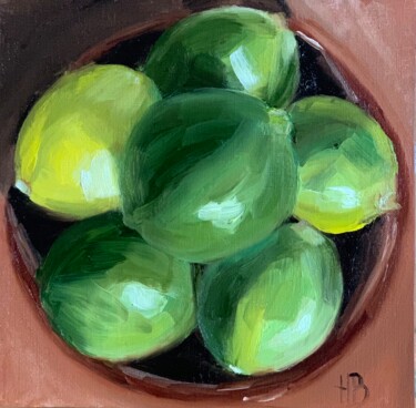 Painting titled "Limes" by Hugo Boslak, Original Artwork, Oil