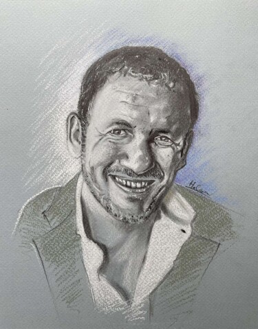 图画 标题为“Dany Boon” 由Hugo Caron, 原创艺术品, 铅笔