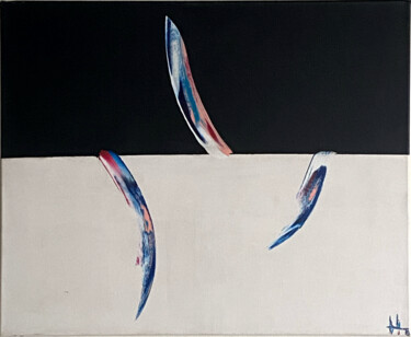 Pittura intitolato "Trois mats" da Hugo Morata, Opera d'arte originale, Acrilico