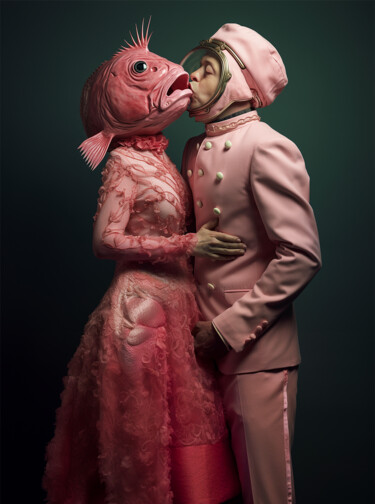 数字艺术 标题为“love tuna 09” 由Hugo Zapata, 原创艺术品, AI生成的图像