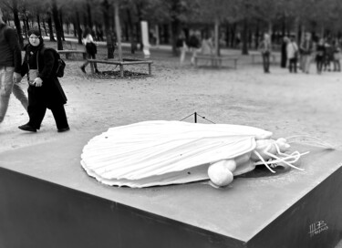 Fotografia intitolato "Paris Tuileries 10…" da Hugues Elbe, Opera d'arte originale, Fotografia digitale