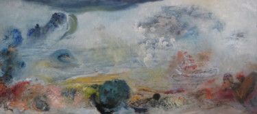Peinture intitulée "Le bal des éléments…" par Hugues-Emmanuel Coutin, Œuvre d'art originale, Huile