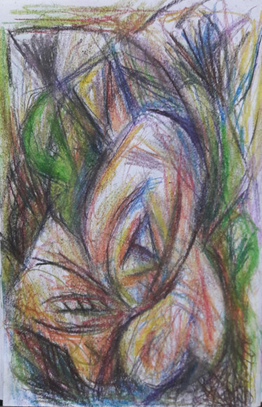 Dessin intitulée "#artistsupportpledge" par Hugues Lobjet, Œuvre d'art originale, Pastel