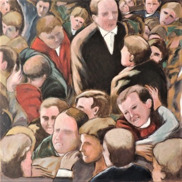 Peinture intitulée "Vivre ensemble 1" par Hugues Renck, Œuvre d'art originale, Acrylique