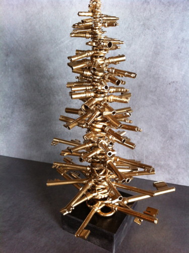 Skulptur mit dem Titel "Prix Nobel de la gu…" von Hugues Zabern, Original-Kunstwerk