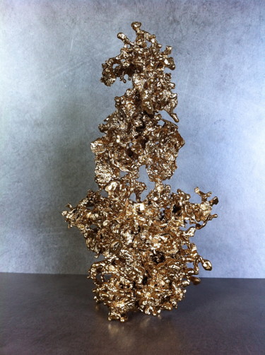 Sculpture titled "Fragment de fourmil…" by Hugues Zabern, Original Artwork, Metals