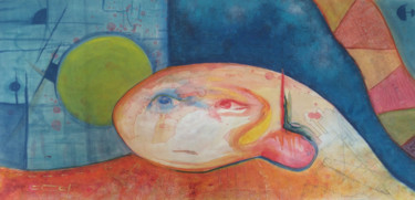 Peinture intitulée "allo maman bobo" par Hugues Boucry, Œuvre d'art originale, Acrylique
