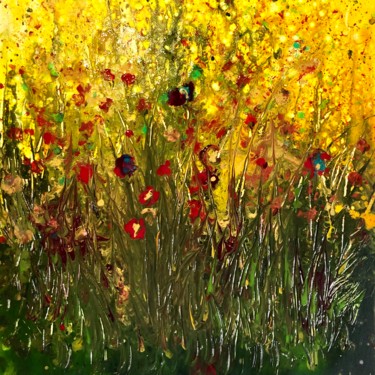 Peinture intitulée "Herbes folles 2" par Hugues Boucry, Œuvre d'art originale, Acrylique