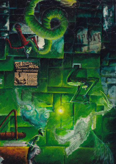 Peinture intitulée "Facade" par Hugues Breton, Œuvre d'art originale, Acrylique