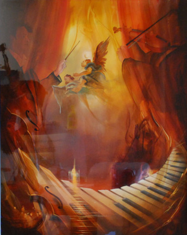 concerto-pour-les-anges 28.7x23.6x2 in ©2014 by HUGUES CHAMAGNE