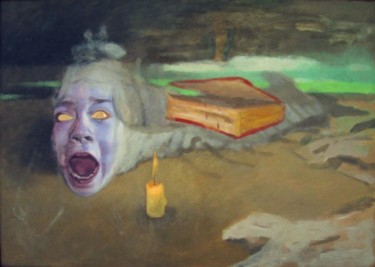Peinture intitulée "Terreur de la lumie…" par Hugues Delbergue, Œuvre d'art originale