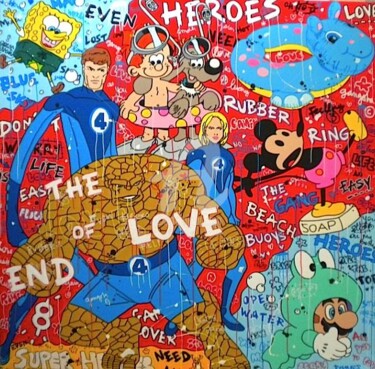 Картина под названием "Even heroes need ru…" - Johanne 8, Подлинное произведение искусства