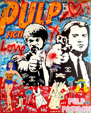 Painting titled "PULP FASHION/ Galer…" by Johanne 8, Original Artwork