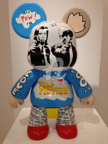 Sculpture titled "qee-pulp fiction. J…" by Johanne 8, Original Artwork