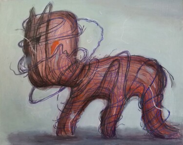"宠物" başlıklı Tablo Huixi Yu tarafından, Orijinal sanat, Pigmentler