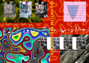 Arts numériques intitulée "Quantum mechanics" par Humans Sato, Œuvre d'art originale, Travail numérique 2D