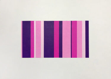 Collages intitolato "Collage Purple Vert…" da Humberto Cesar Pornaro, Opera d'arte originale, Collages