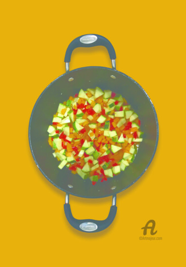 Фотография под названием "Colori in Cucina" - Humberto Cesar Pornaro, Подлинное произведение искусства, Цифровая фотография