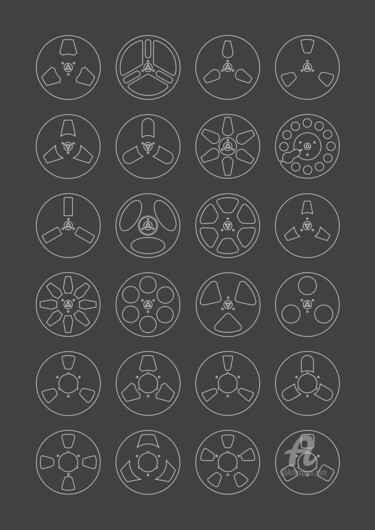 Arts numériques intitulée "Reels Collection" par Humberto Cesar Pornaro, Œuvre d'art originale, Travail numérique 2D