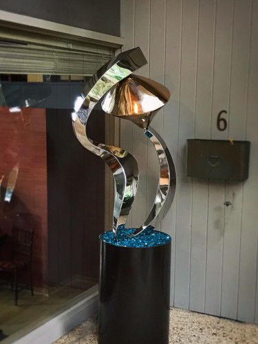 Скульптура под названием "Celestial" - Hunter Brown, Подлинное произведение искусства, Нержавеющая сталь