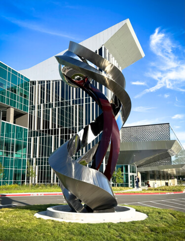 Escultura intitulada "Vitality" por Hunter Brown, Obras de arte originais, Metais