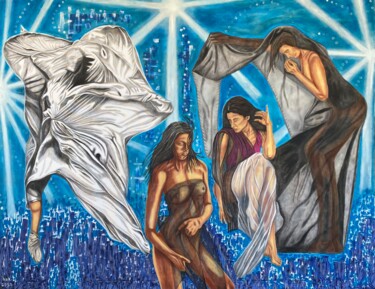 Картина под названием "Transparent Soul" - Hüseyin Ak, Подлинное произведение искусства, Масло