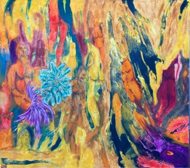 Malerei mit dem Titel "Abstract Soul" von Hüseyin Ak, Original-Kunstwerk, Öl