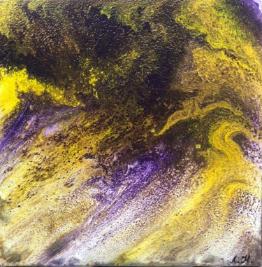 Картина под названием "Золотой песок" - Lyubov Nefedova, Подлинное произведение искусства, Акрил