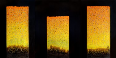 Schilderij getiteld "Windows in Heaven T…" door Hyun Ae Kang, Origineel Kunstwerk, Olie