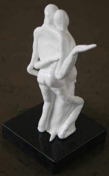 Sculpture titled "Tango" by Isabelle Angele, Original Artwork, Stone