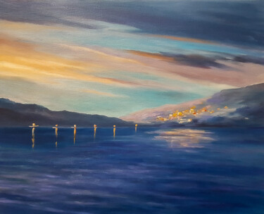 Early morning on the coast Painting titled "Early morning on th…" by Igor Makeev, Original Art, Oil