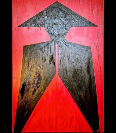 Pittura intitolato "il_guerriero" da Matteo Serra, Opera d'arte originale, Acrilico