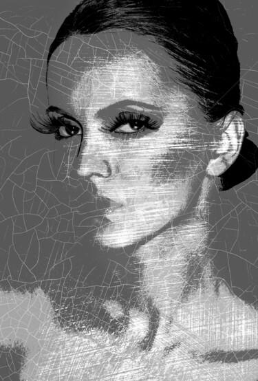 Цифровое искусство под названием "PLATINUM GIRL" - Iryna Shpulak, Подлинное произведение искусства, Цифровая живопись