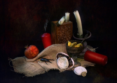 Photographie intitulée "Сухофрукты, свечи и…" par Igor Terekhin, Œuvre d'art originale, Photographie numérique