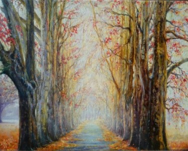 Pintura intitulada "Осень.jpg" por Igor Vilyanov, Obras de arte originais