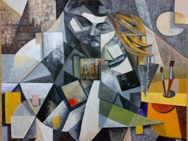 Peinture intitulée "Muse" par Iia Saralidze, Œuvre d'art originale, Huile