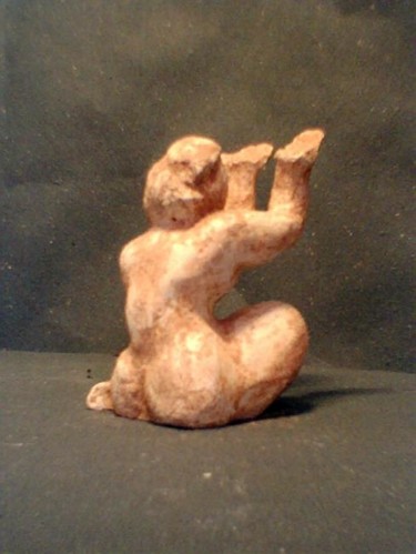 Sculpture intitulée "femme sablée" par Isabelle Motte, Œuvre d'art originale, Coulage