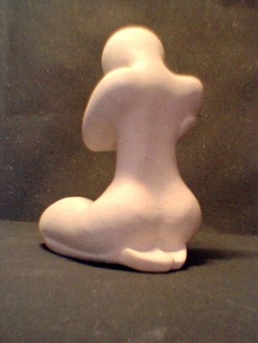 Sculpture intitulée "femme assise" par Isabelle Motte, Œuvre d'art originale, Pierre