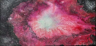 图画 标题为“brouillard de galax…” 由Iakim, 原创艺术品, 丙烯 安装在木质担架架上