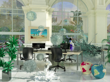Digital Arts titled "Life in the Office…" by Rikkihop, Original Artwork, 3D Modeling