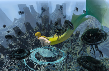 Digital Arts titled "Coral Towers" by Rikkihop, Original Artwork, 3D Modeling
