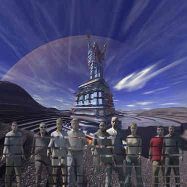 Digital Arts titled "Liberty Survives" by Rikkihop, Original Artwork, 3D Modeling