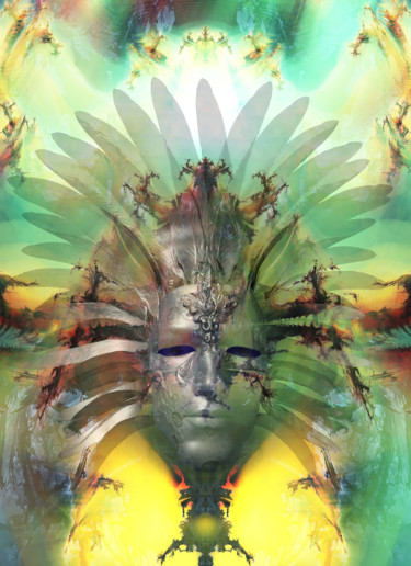 Digital Arts titled "Spirit of an Aztec…" by Rikkihop, Original Artwork, 3D Modeling