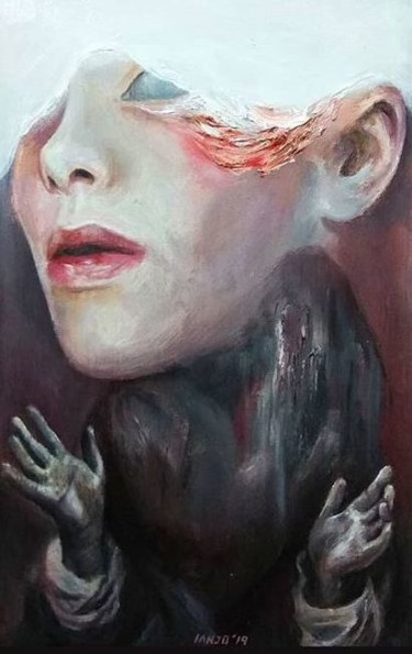 Painting titled "Influx" by Ian Jo Semira, Original Artwork, Oil