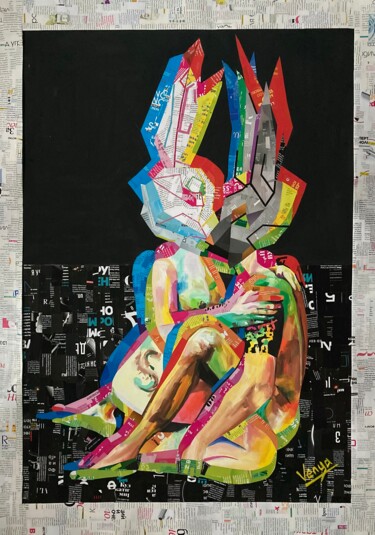 Painting titled "Sexual compatibility" by Iana Venedchuk, Original Artwork, Gouache Mounted on Other rigid panel