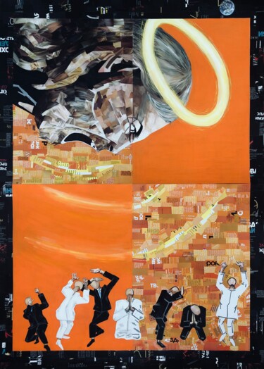 Картина под названием "Coronavirus. Boomer…" - Яна Венедчук, Подлинное произведение искусства, Гуашь