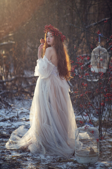 Photography titled "In winter forest" by Ianina Ermakova, Original Artwork, Digital Photography