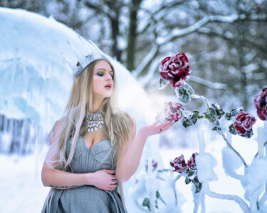 Fotografia intitolato "The Snow Queen" da Ianina Ermakova, Opera d'arte originale, Fotografia digitale