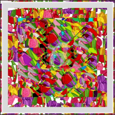 Arte textil titulada "FOULARD ARTISTICI C…" por Iannilli Antonella Laila, Obra de arte original, Tela